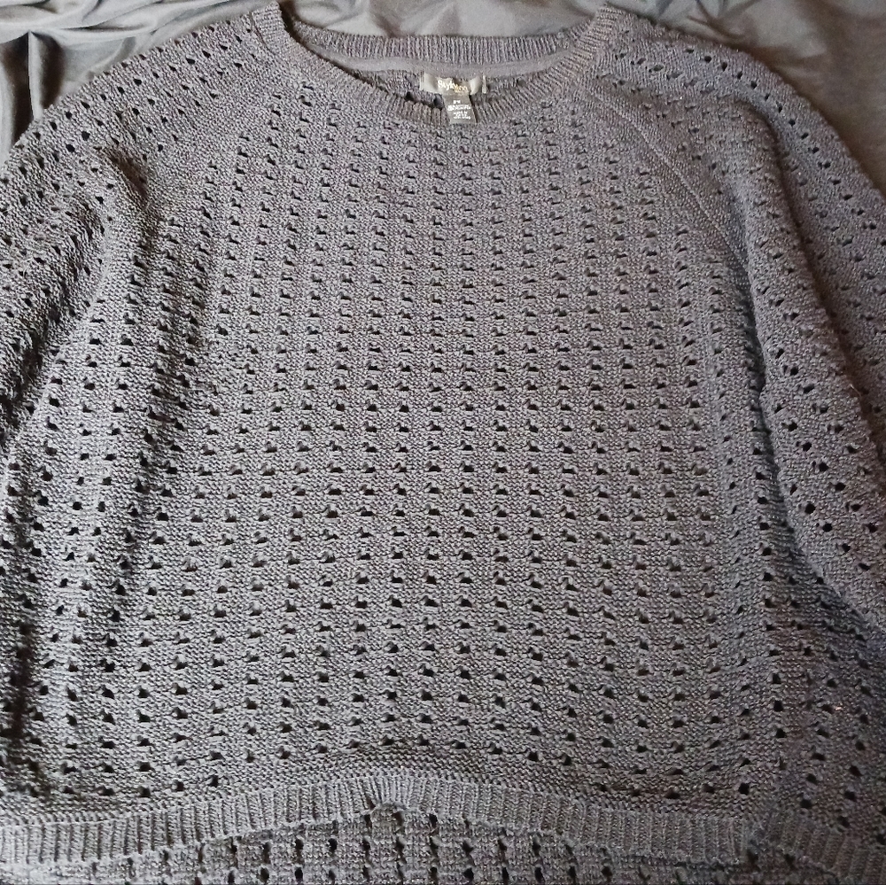 Style & Co Open knit sweater
